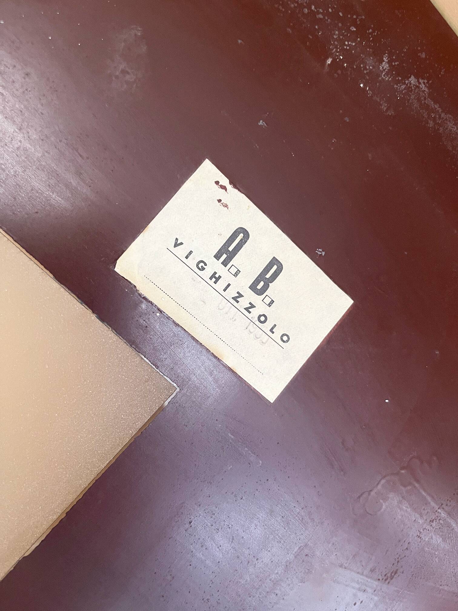 AB Vighizzolo mobili - Sideboa en ronce de noyer Cantu unique italien du milieu du siècle