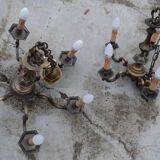 Regency style bronze chandeliers