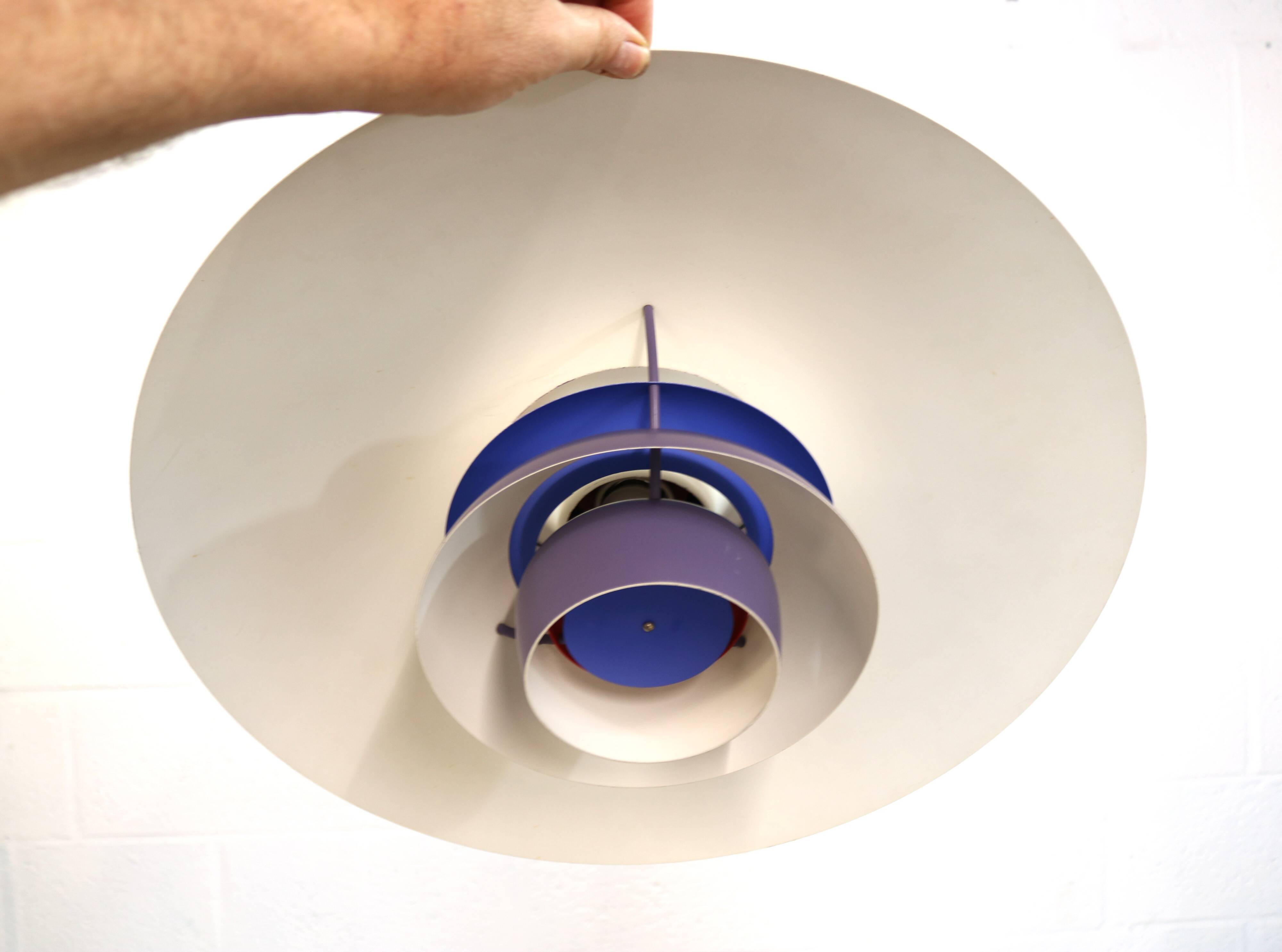 Vintage Louis Poulsen PH5 Pendant Lamp – Original Purple Edition