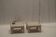 Architectural set of travertine coffee tables