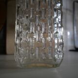 Vintage whisky decanter in chiseled glass