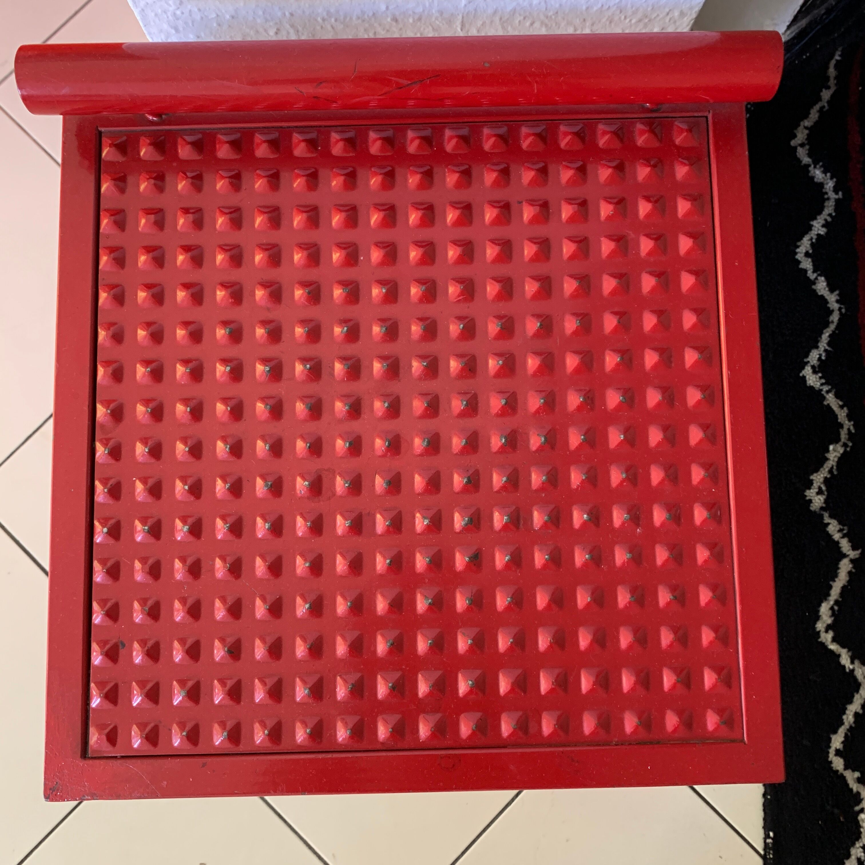 Metal stool from the 80s Italy