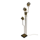 Vintage Goffredo Reggiani floor lamp in gold metal - 1970s
