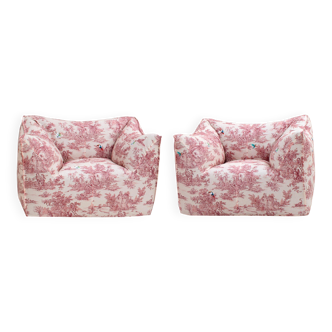 Pair of Bambola Armchairs by Mario Bellini, Italy 1970s