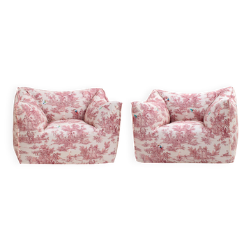 Paire de fauteuils Bambola par Mario Bellini, Italie années 1970