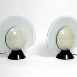 Pair of 1980s table lamps by Pier Giuseppe Ramella for Arteluce model Tikal