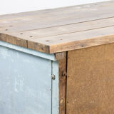 Antique industrial workbench