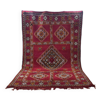Handmade wool Berber rug 260x180 cm