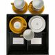 Service of porcelain espresso by Schmidt designer RM plates Brazil.