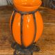 Vase en verre soufflé enchâssé