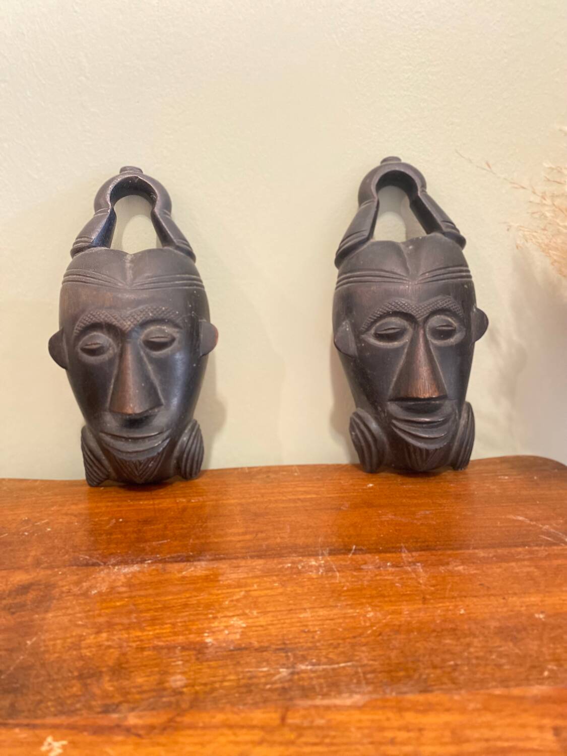 Pair of ethnic masks
