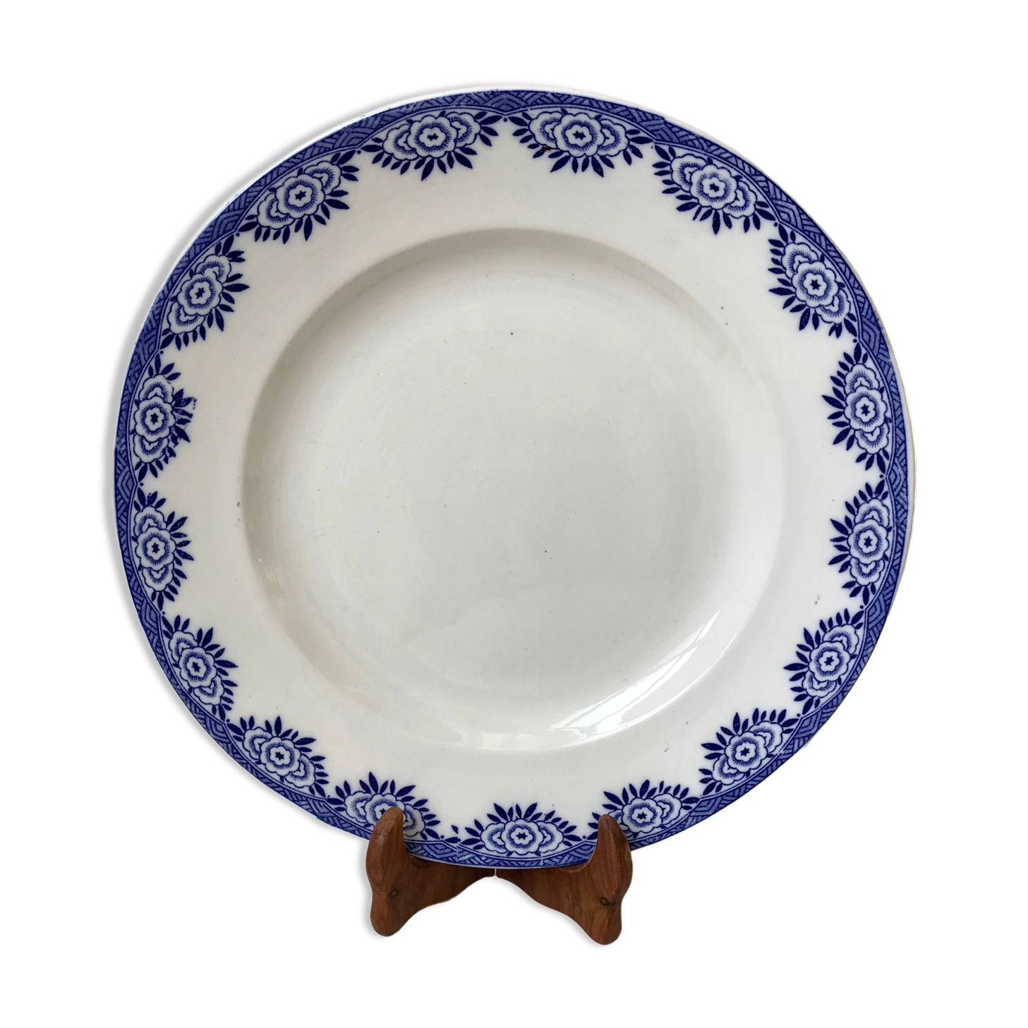 large round dish DIgoin Sarreguemines Casino model "Capri" years 50-60