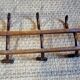 5-hook bistro wall coat rack on 1930s frame