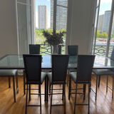 Design dining table and 10 chairs