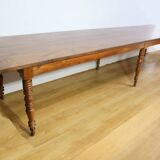 Important Community Table in Oak and Walnut – Late 19th Century