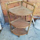 Vintage rattan shelf
