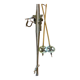 Pair of old skis and poles