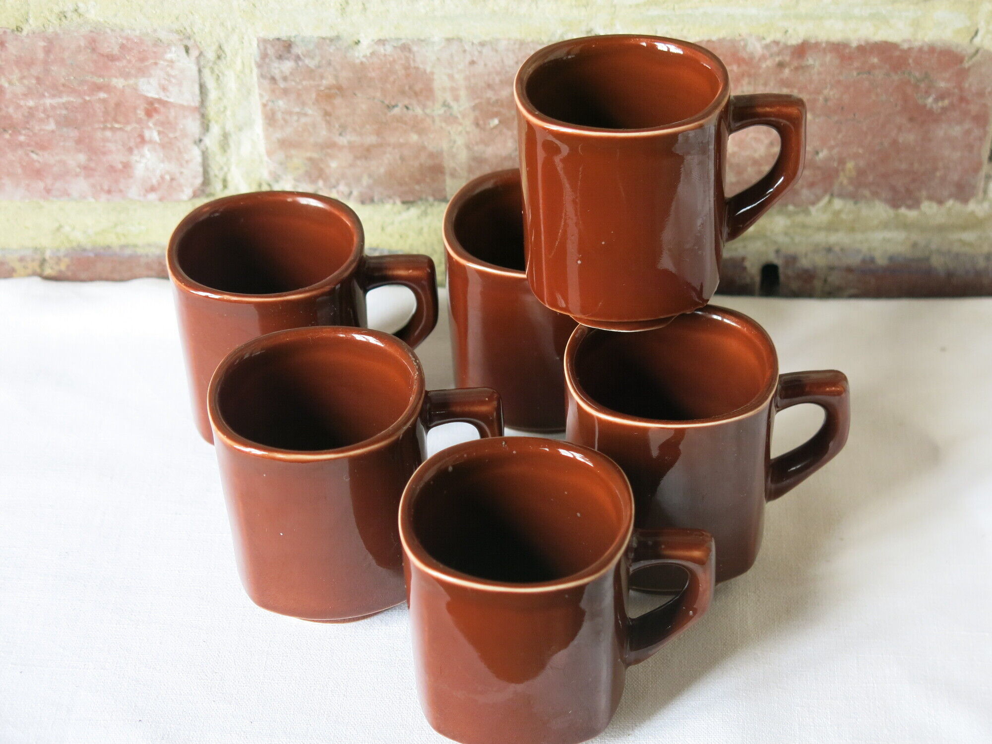 6 espresso cups from Sarreguemines France