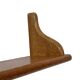 Vintage book shelf wall rack 1970s wood minimalist design
