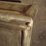 Industrial metal column cabinet.