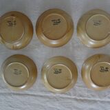 6 hollow plates cap Grès Village CNP France