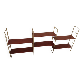 Vintage metal string shelves