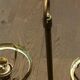 Double lamp fixture in brass, neo-classical style from the 1950s.