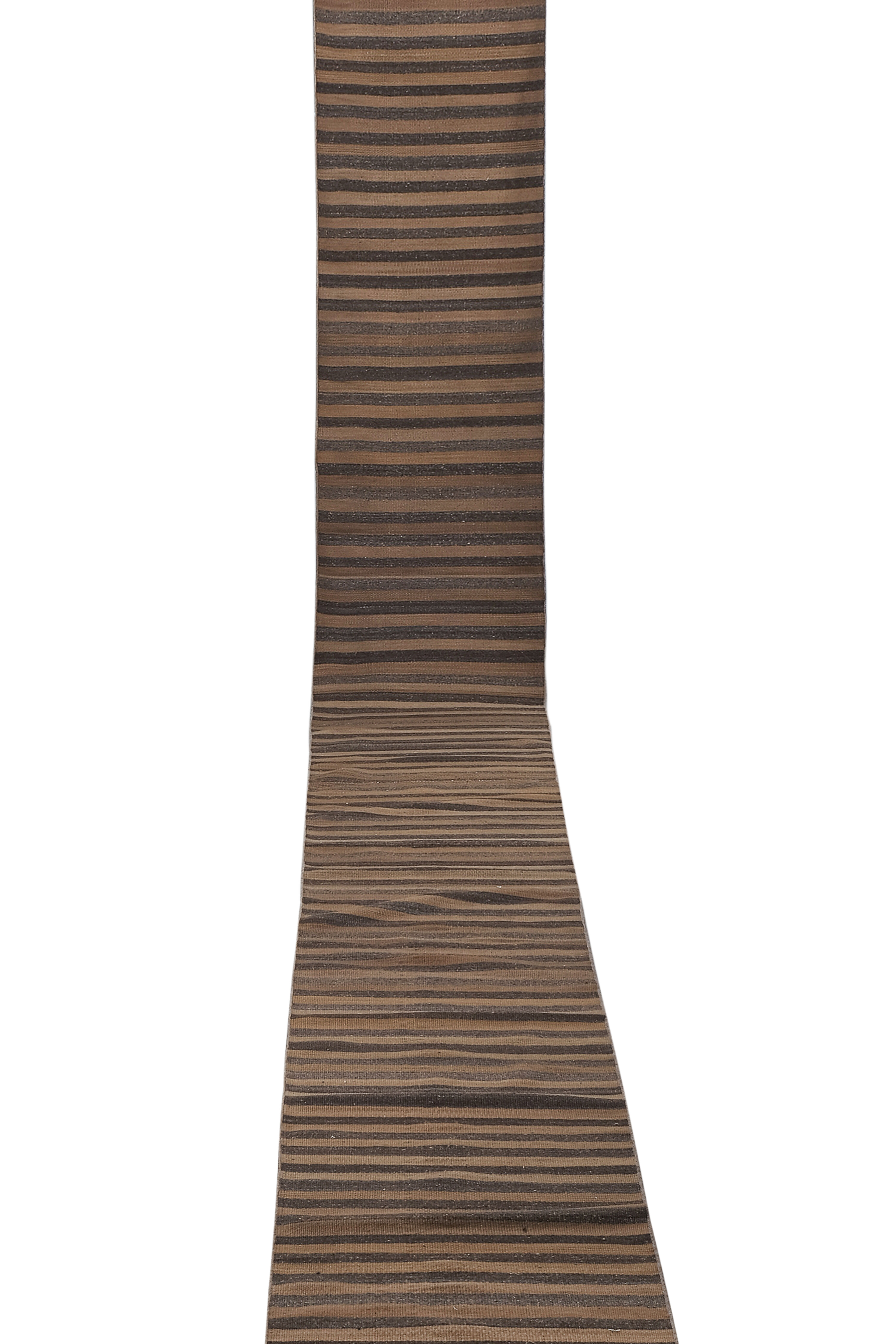 Vintage Turkish Kilim Extra-Long Hallway Runner with Boho Chic Style