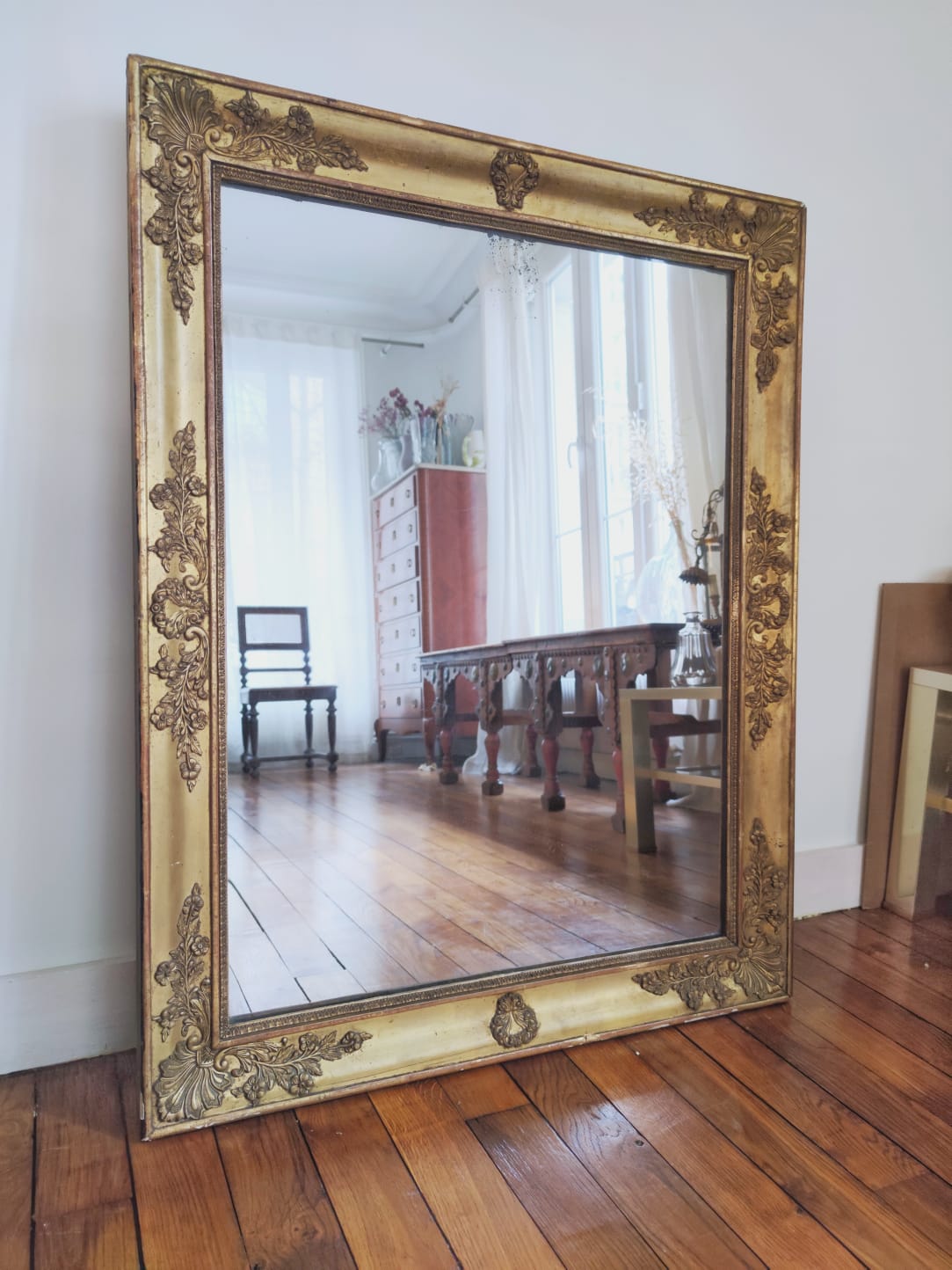 Miroir doré XIXe 78x99cm