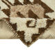 Handwoven antique anatolian beige runner rug 105 cm x 310 cm