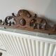 Fronton ancien en bois sculptè