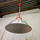 80s brushed aluminum pendant light