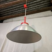 80s brushed aluminum pendant light