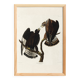 Poster about the Rough-legged Buzzard, based on an old engraving from 1827.
