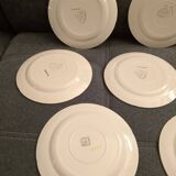 Lot d'assiettes à desserts vintage