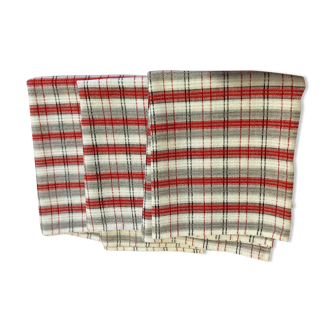 Three honeycomb tea towels