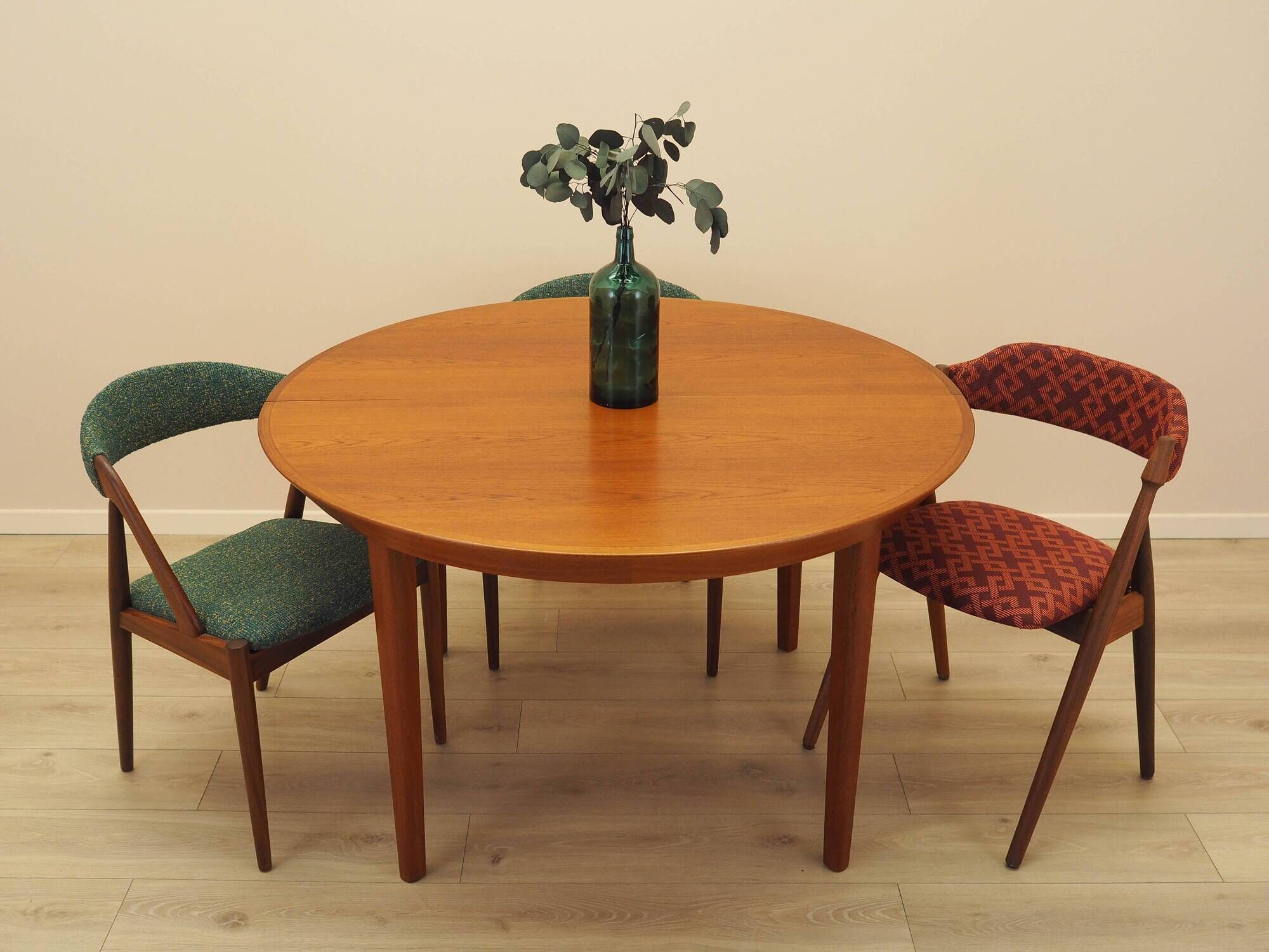 Round teak table, Danish design, 1960s, Gudme Møbelfabrik, Ole Hald