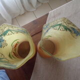 Pair of vases signed Leg for Legras