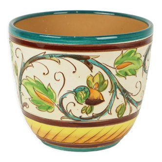 Pot de fleur poterie italienne fleurs en céramique numérotées 24cm