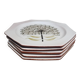 Set of 5 plates Abbey N D du Bec