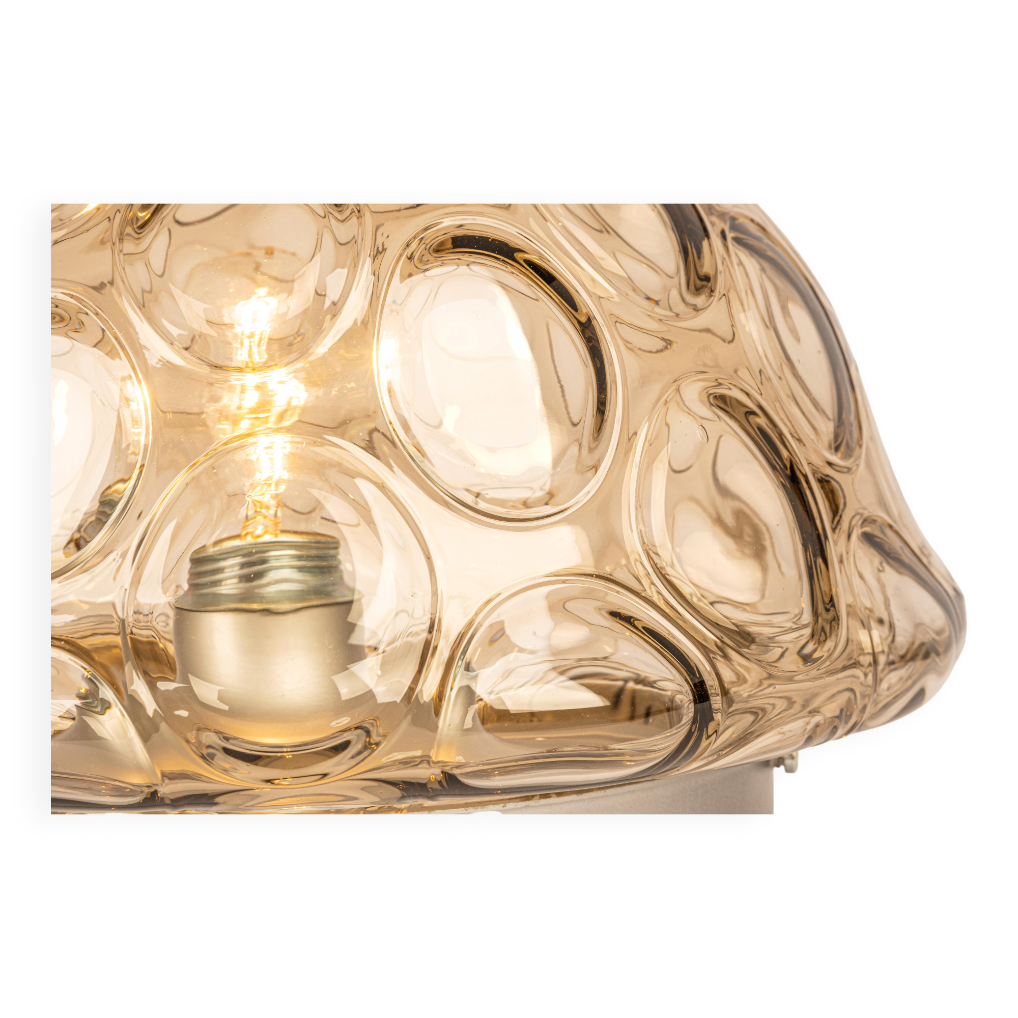 Wall/Ceiling Light in Smoked Glass, Sputnik, Germany