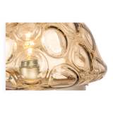 Wall/Ceiling Light in Smoked Glass, Sputnik, Germany