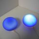 Paire de lampes boules bleues