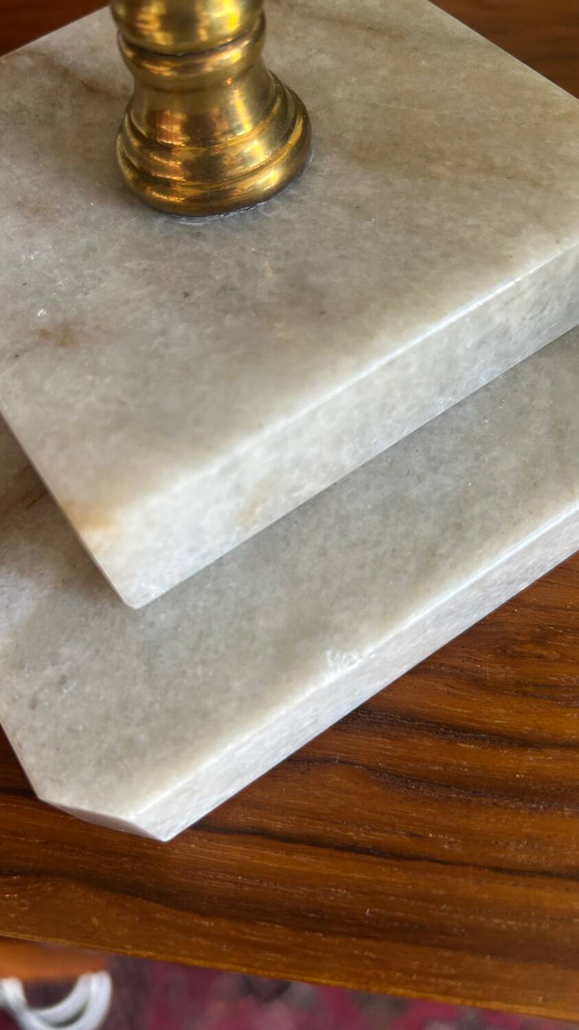 Marble and brass lamp 1960