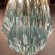 Lampe de plafond striée Murano, années 1980