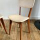 Pair of scandinavian chairs in skaï 50s