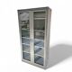 Metal laboratory / industrial cabinets / 1960s / N.V. Boma