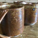 4 cups coffee a stoneware signed