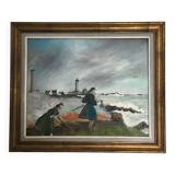Tableau les goémonieres à Penmarch