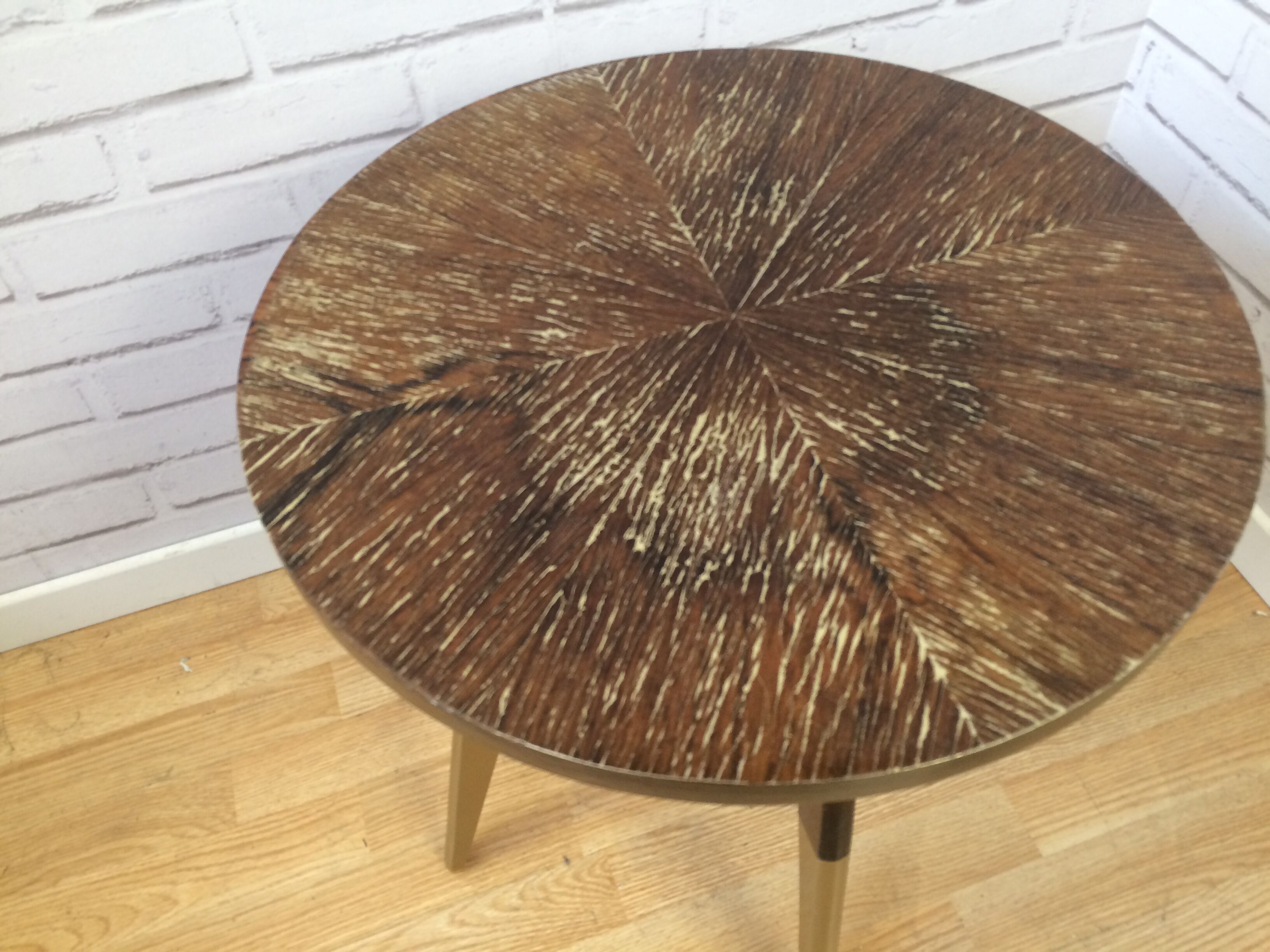 Kintsugi wood and gilded coffee table